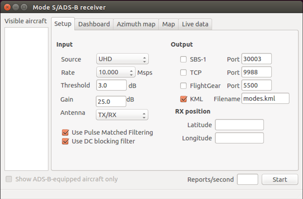 Implementation of an ADSB/ModeS Receiver in GNU Radio Ettus